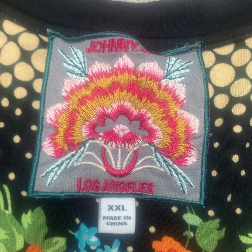 Johnny Was Redland Favorite Bamboo Stretch Knit Floral Print V-Neck Teeshirt XXL - Picture 2 of 12